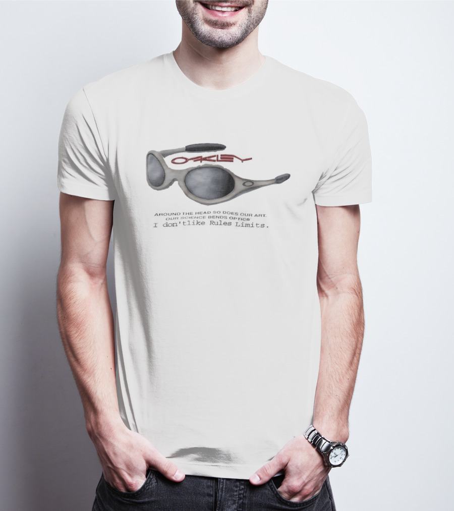 Oakley Sunglasses Bends Optics Science No Rules Limits T-Shirt