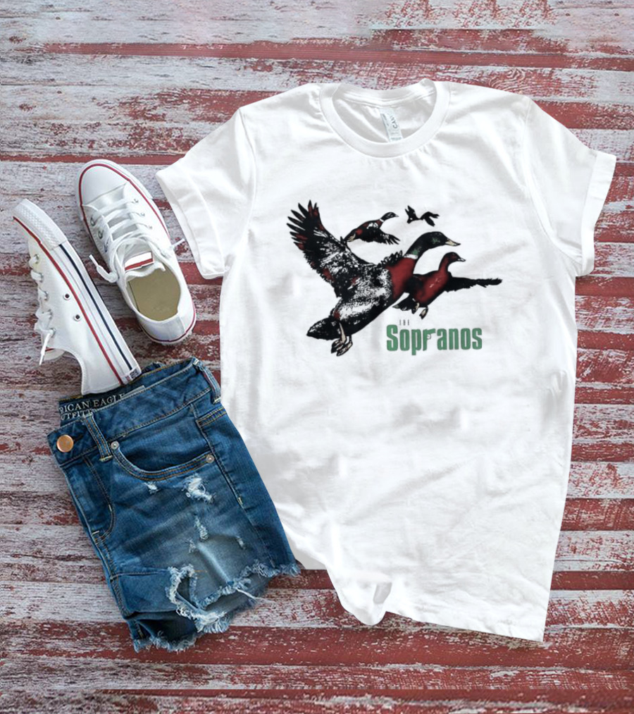 Sopranos Ducks Dr Melfi Depression Mallard Classic TV Series Reference T-Shirt