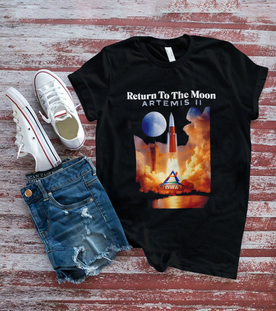 Artemis II Return To The Moon Rocket Launch NASA Mission T-Shirt