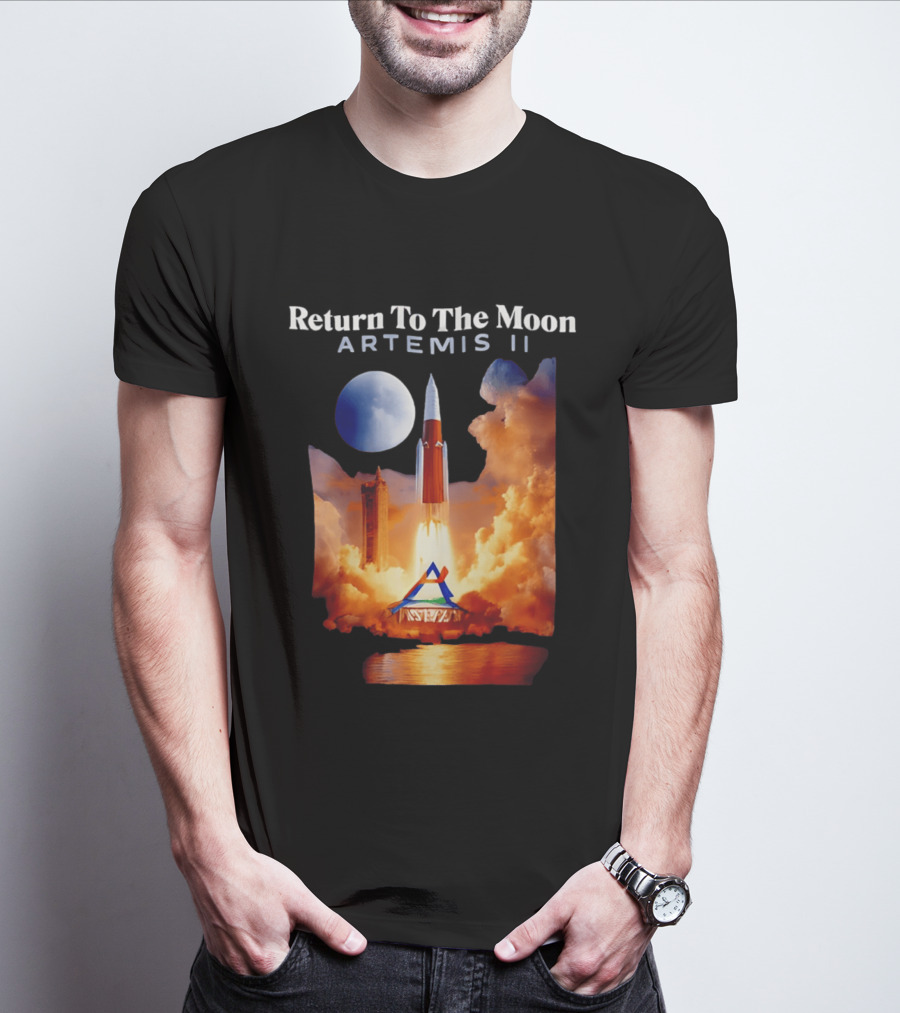 Artemis II Return To The Moon Rocket Launch NASA Mission T-Shirt