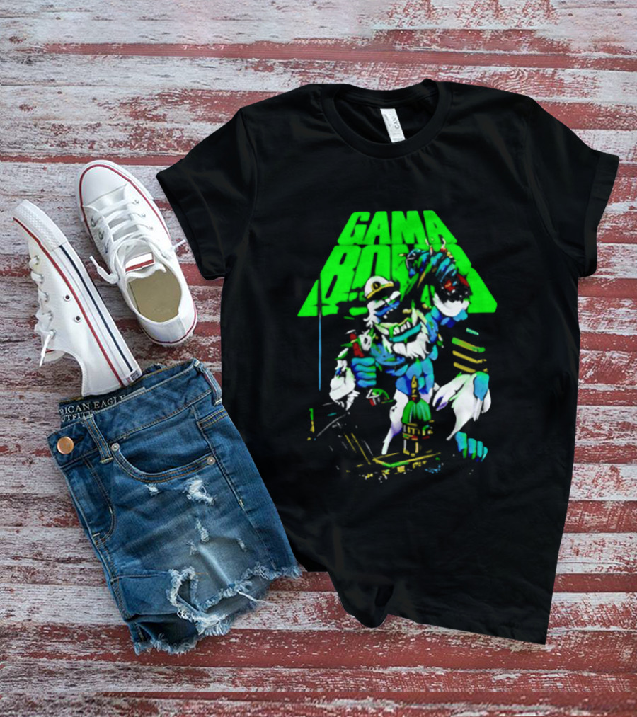 Gama Bomb Drink Up Skeleton Monster Cheers T-Shirt