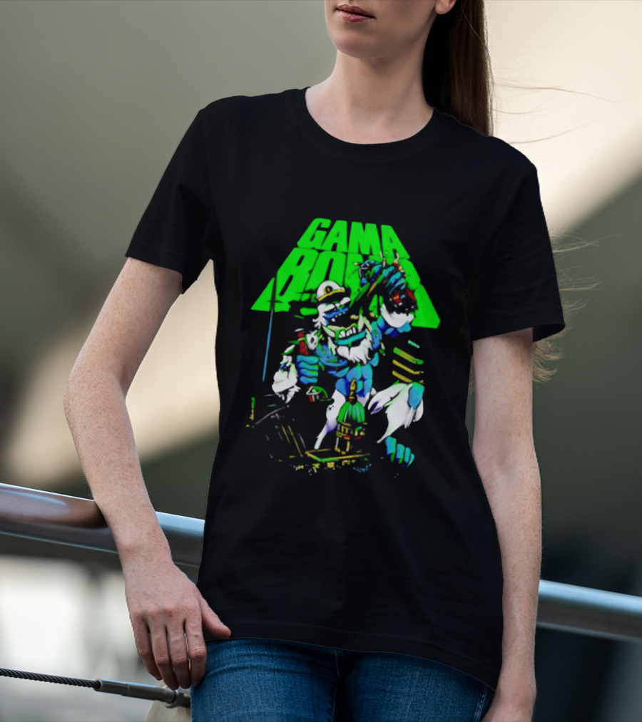 Gama Bomb Drink Up Skeleton Monster Cheers T-Shirt