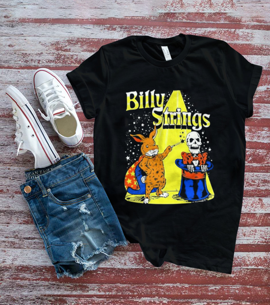 Billy Strings Rabbit Magician Skeleton Star Cape T-Shirt