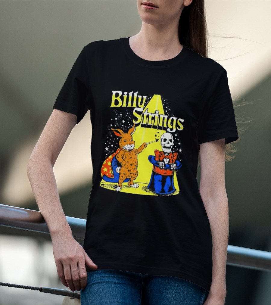 Billy Strings Rabbit Magician Skeleton Star Cape T-Shirt
