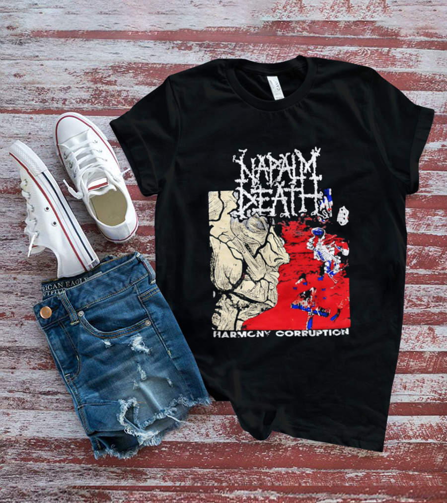 Napalm Death Harmony Corruption Abstract T-Shirt