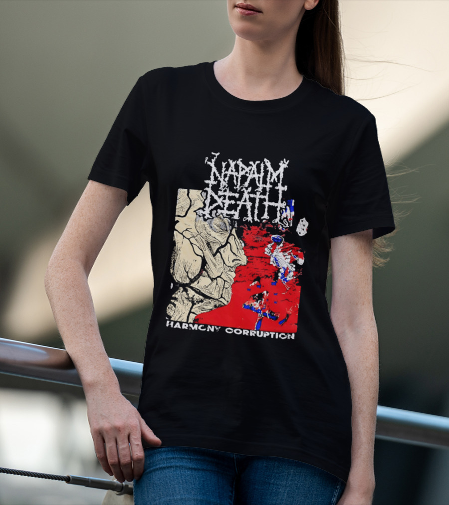 Napalm Death Harmony Corruption Abstract T-Shirt