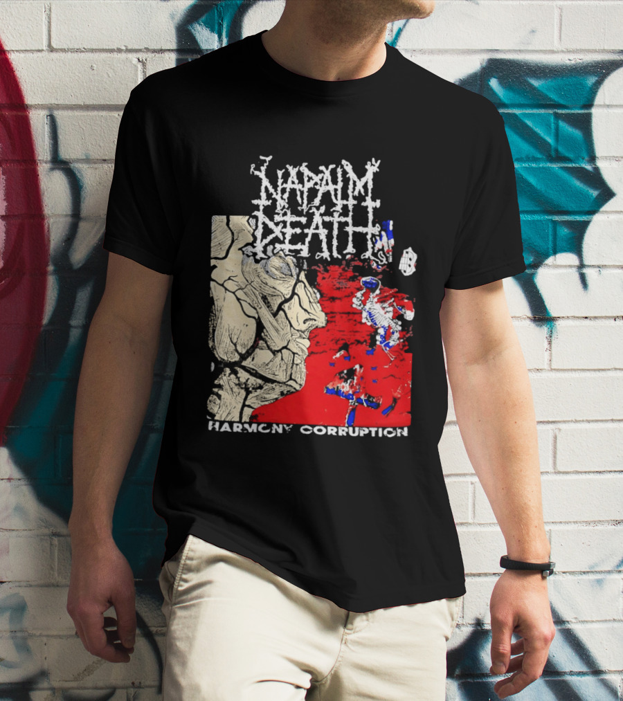 Napalm Death Harmony Corruption Abstract T-Shirt