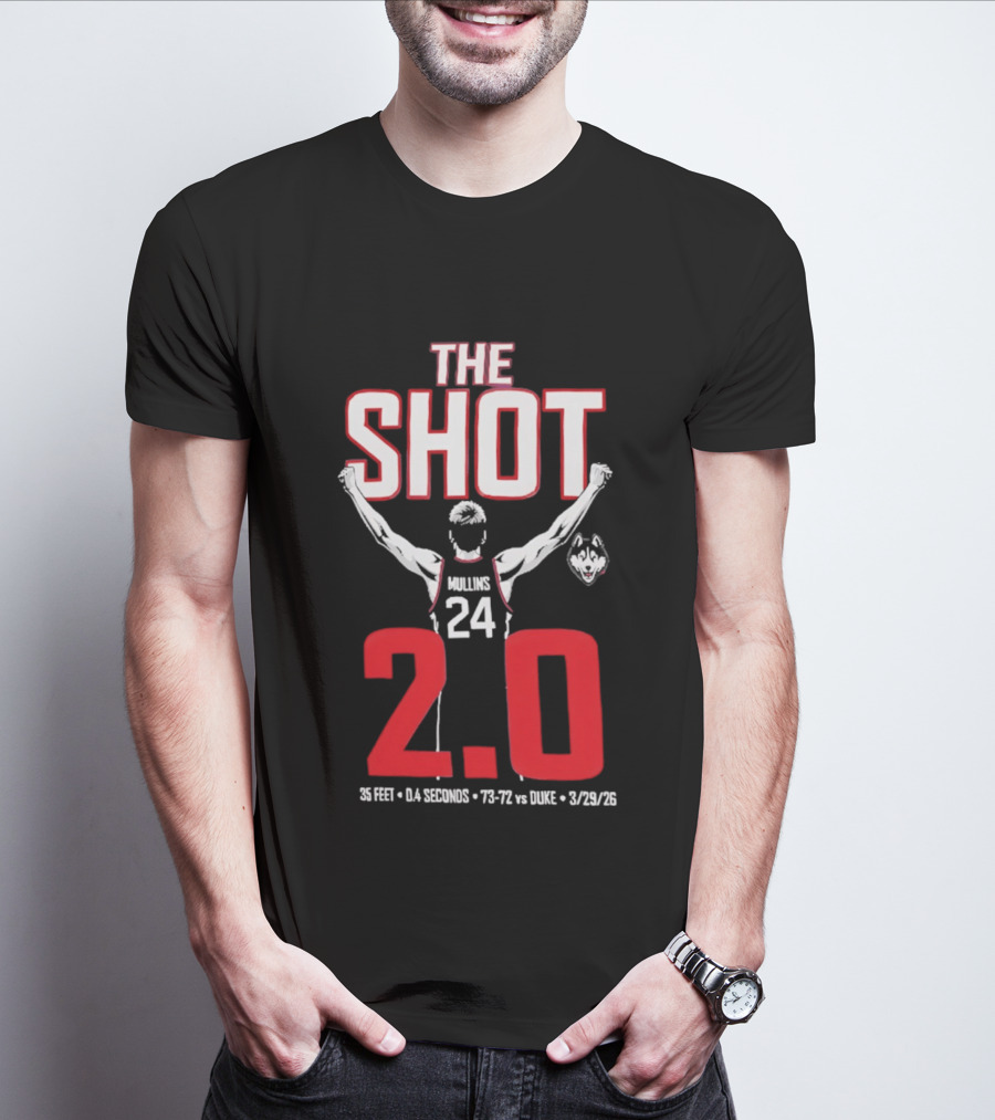 UConn Basketball Braylon Mullins The Shot 2.0 75 72 Vs Duke 3/24/22 T-Shirt