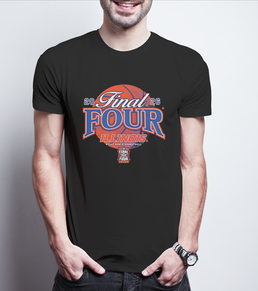 2026 Final Four Illinois NCAA Men's Basketball March Madness Indianapolis T-Shirt