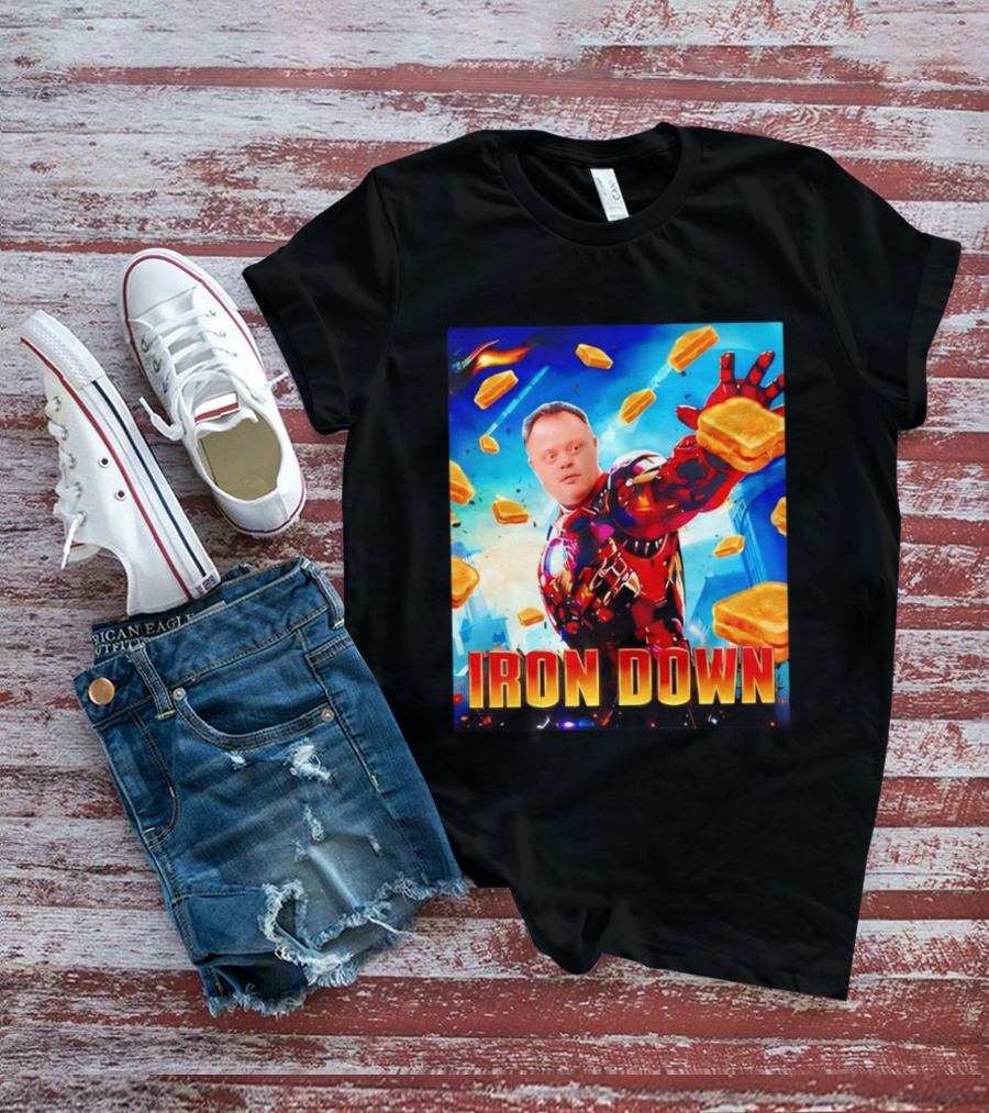 Iron Down Meme Toasted Hero Explosion T-Shirt