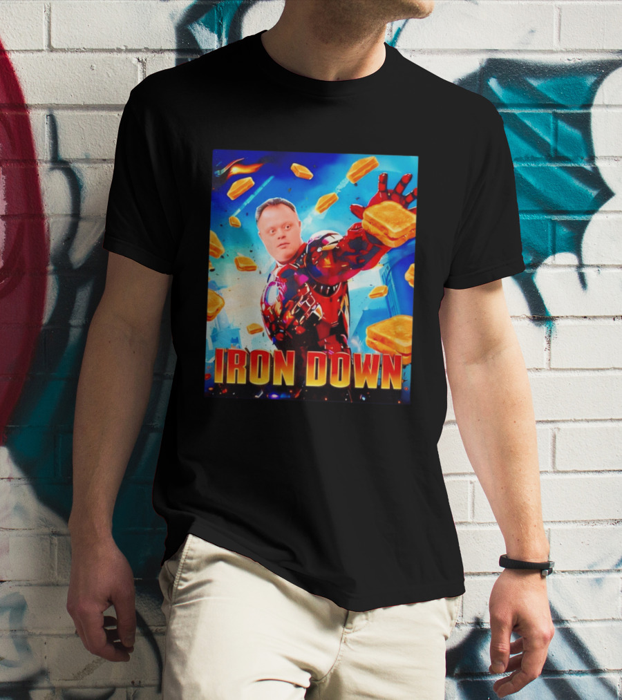 Iron Down Meme Toasted Hero Explosion T-Shirt
