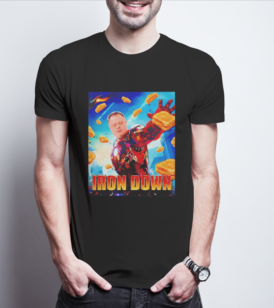 Iron Down Meme Toasted Hero Explosion T-Shirt