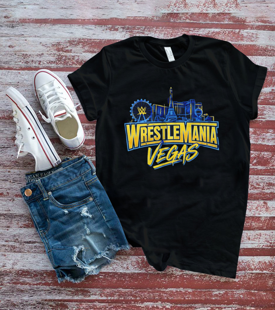 Cody Rhodes WrestleMania Las Vegas WWE Skyline 42 T-Shirt