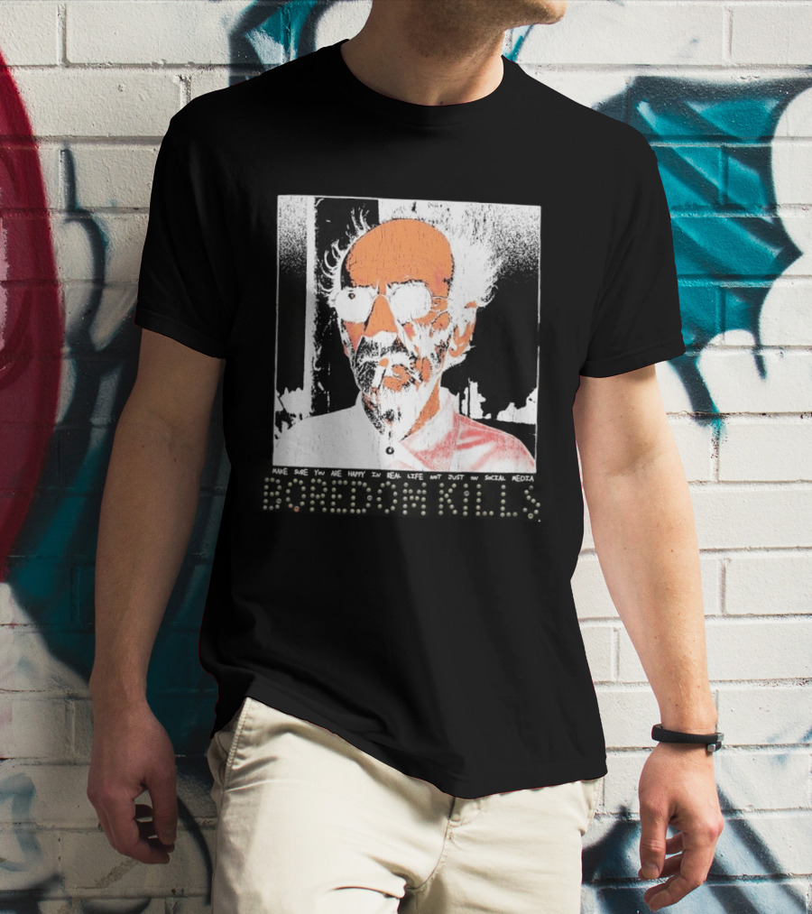 Make Sure You Are Happy In Real Life Andy Warhol Teacher T-Shirt