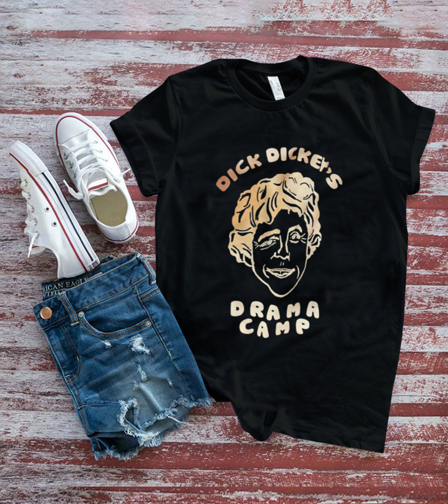 Dick Dickey's Drama Camp Funny Character Sketch Face T-Shirt