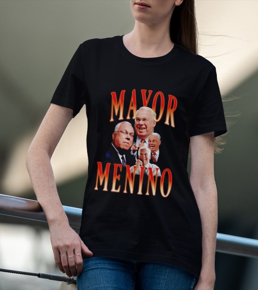 Mayor Menino Collage Of Smiling Expressions T-Shirt