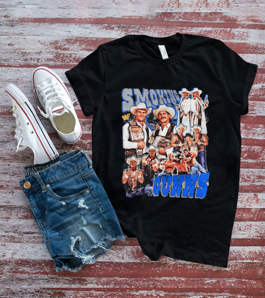 Smoking Guns Bart Gunn And Billy Gunn WWF Cowboys Champions T-Shirt