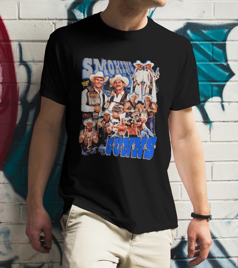 Smoking Guns Bart Gunn And Billy Gunn WWF Cowboys Champions T-Shirt