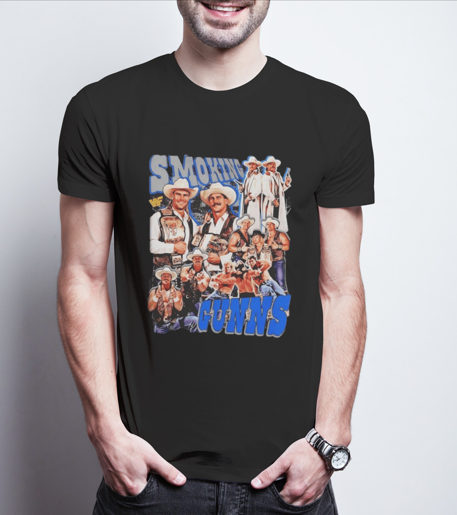 Smoking Guns Bart Gunn And Billy Gunn WWF Cowboys Champions T-Shirt