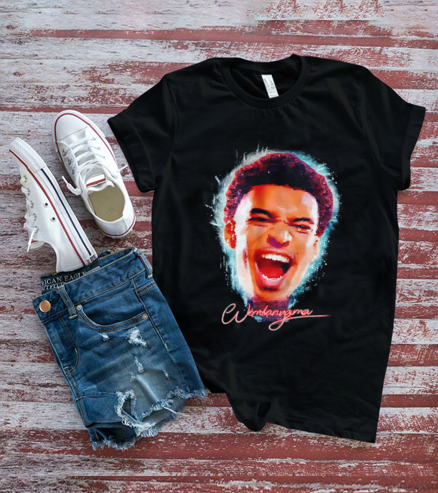 Wembanyama Spurs Basketball 2026 Big Head T-Shirt
