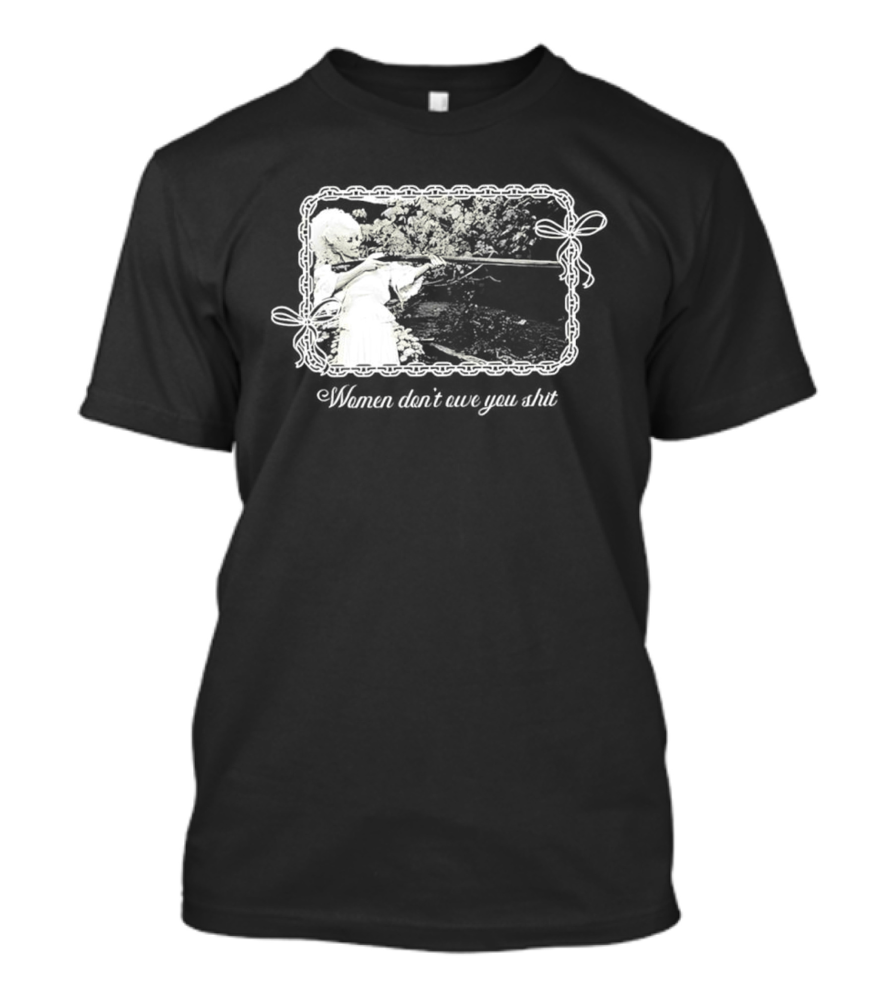 Women Don't Owe You Shit Feminist Message Retro Cottagecore Aesthetic T-Shirt