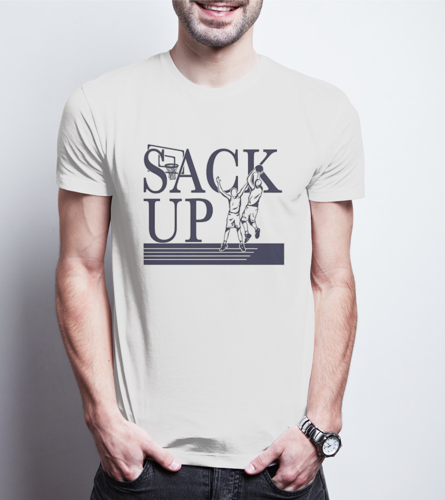 Sack Up Basketball Jumpers Dunking Hoop T-Shirt