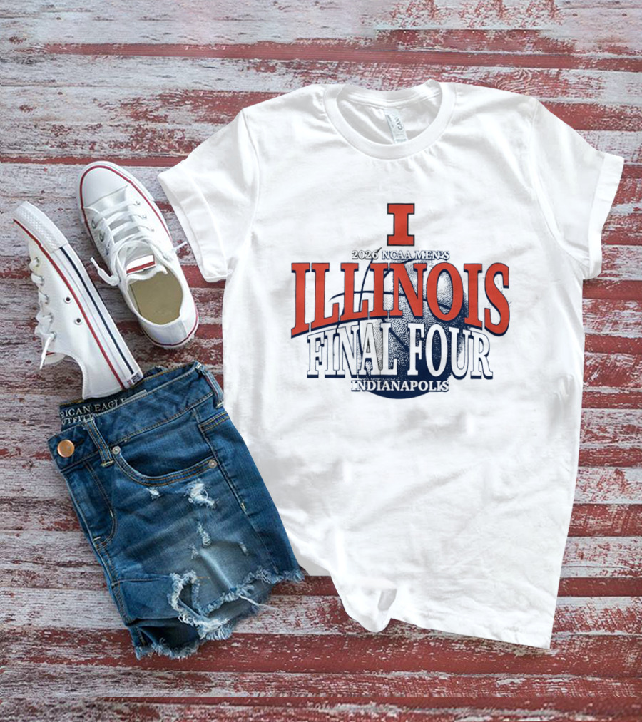 Illinois Basketball 2026 NCAA Men's Final Four Indianapolis T-Shirt