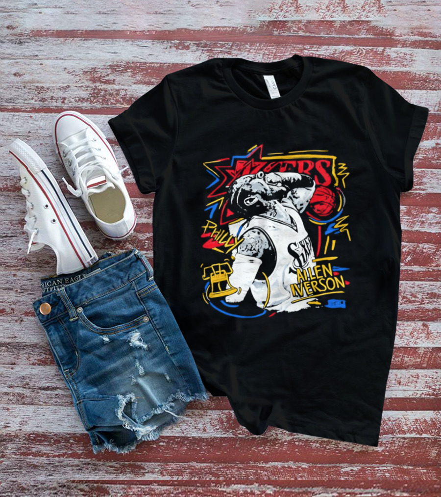 Allen Iverson Sixers Philly Basketball Legend T-Shirt