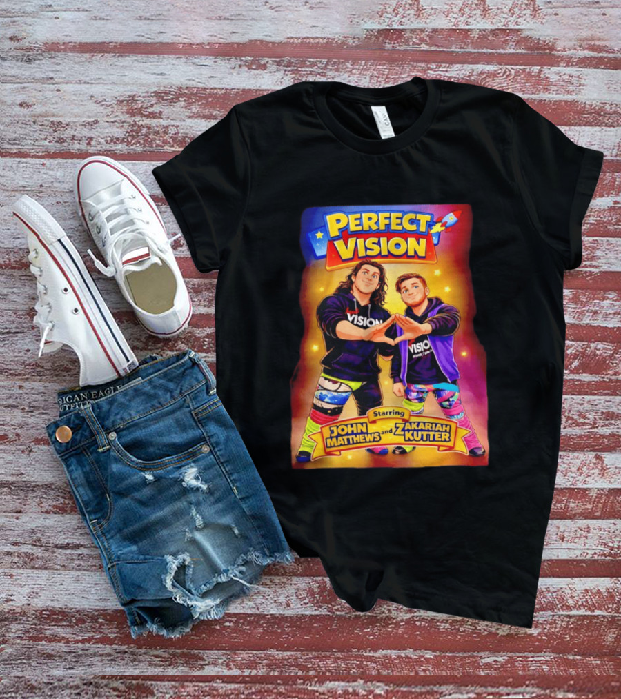 Perfect Vision Starring John Matthews And Zakariah Kutter Rocket T-Shirt