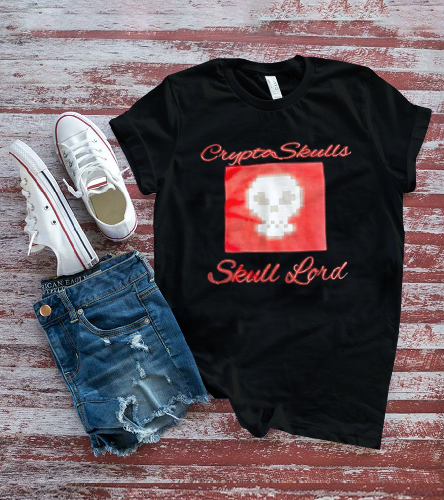 Crypto Skulls Skull Lord Pixel T-Shirt