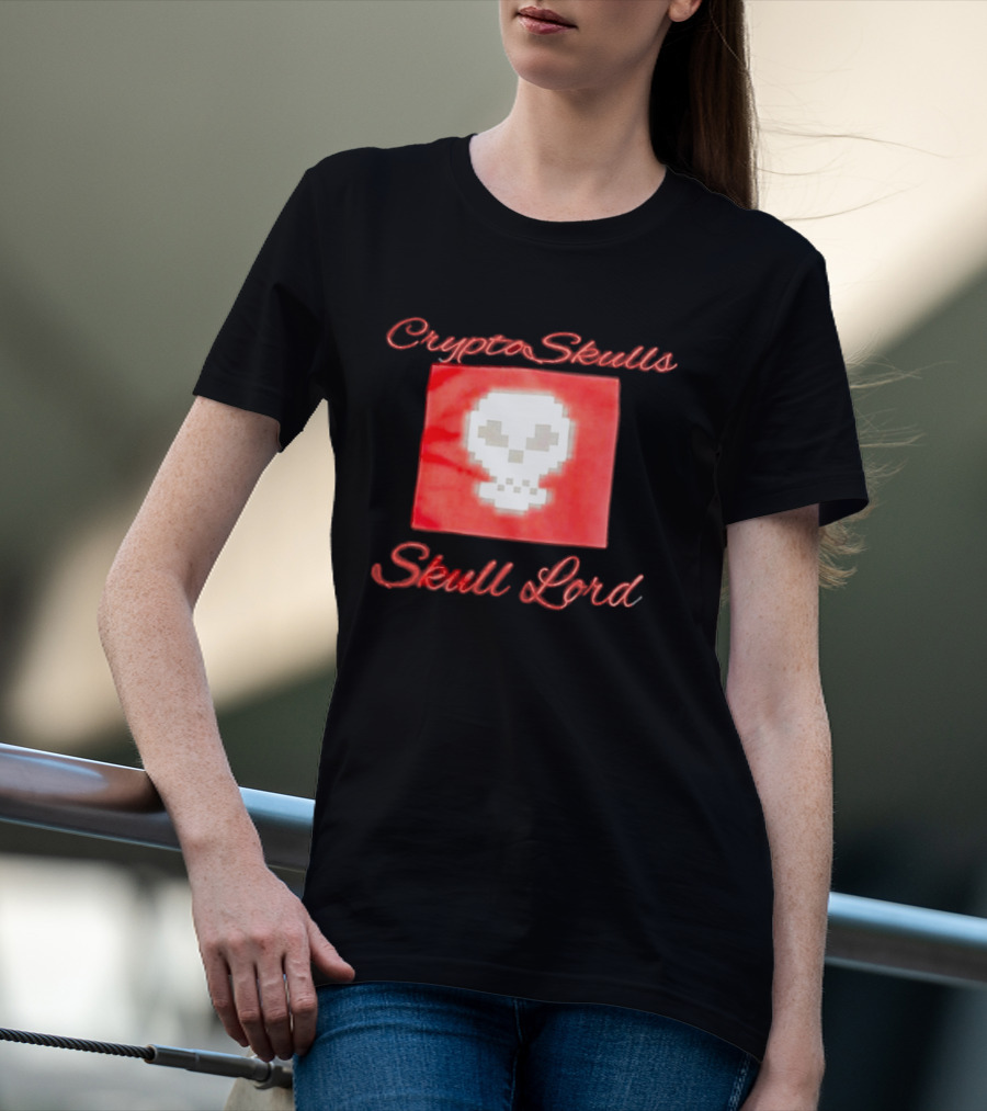 Crypto Skulls Skull Lord Pixel T-Shirt