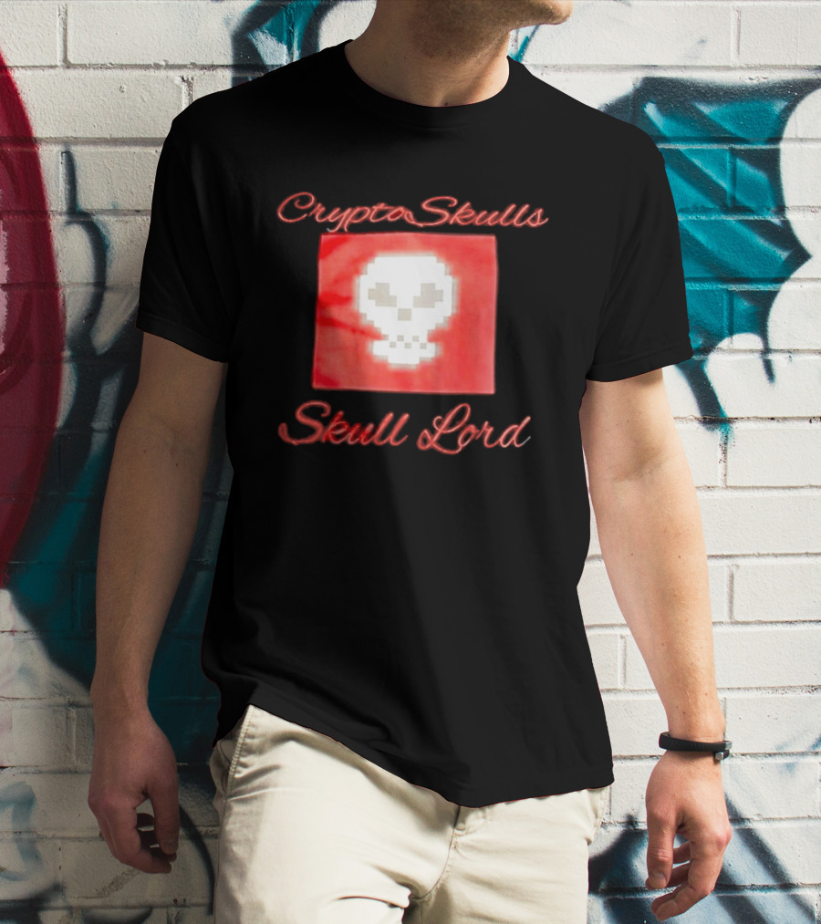 Crypto Skulls Skull Lord Pixel T-Shirt