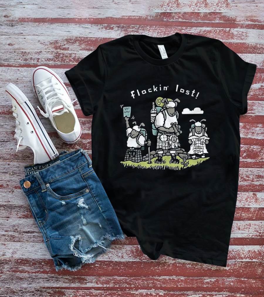 Flockin' Lost Sheep Camping Adventure T-Shirt