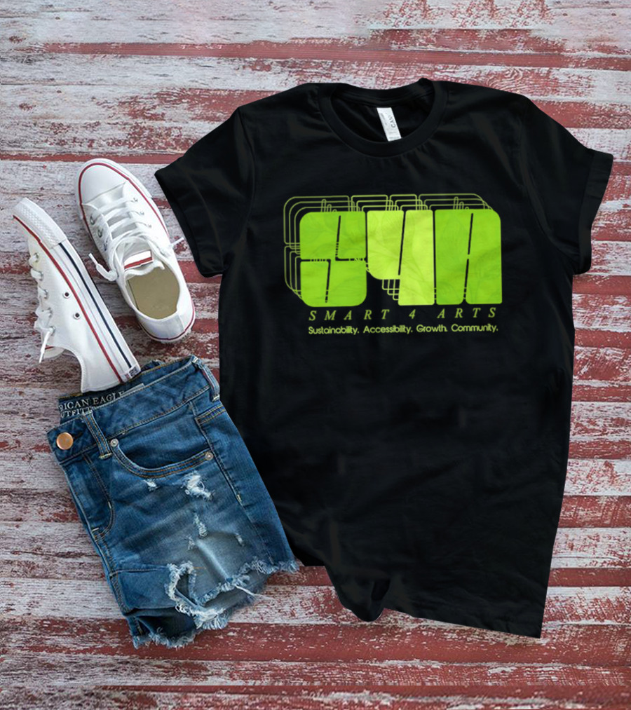 SMART 4 ARTS Sustainability Accessibility Growth Community Leaf T-Shirt