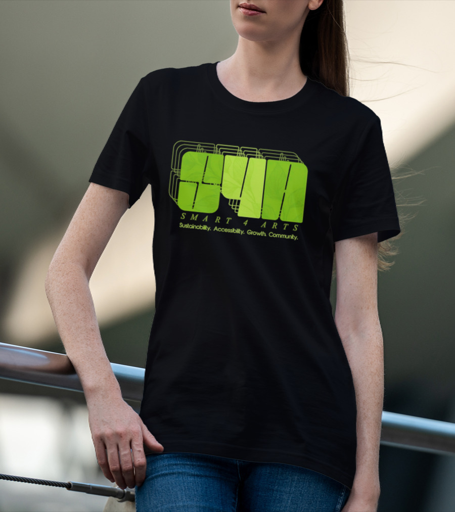SMART 4 ARTS Sustainability Accessibility Growth Community Leaf T-Shirt