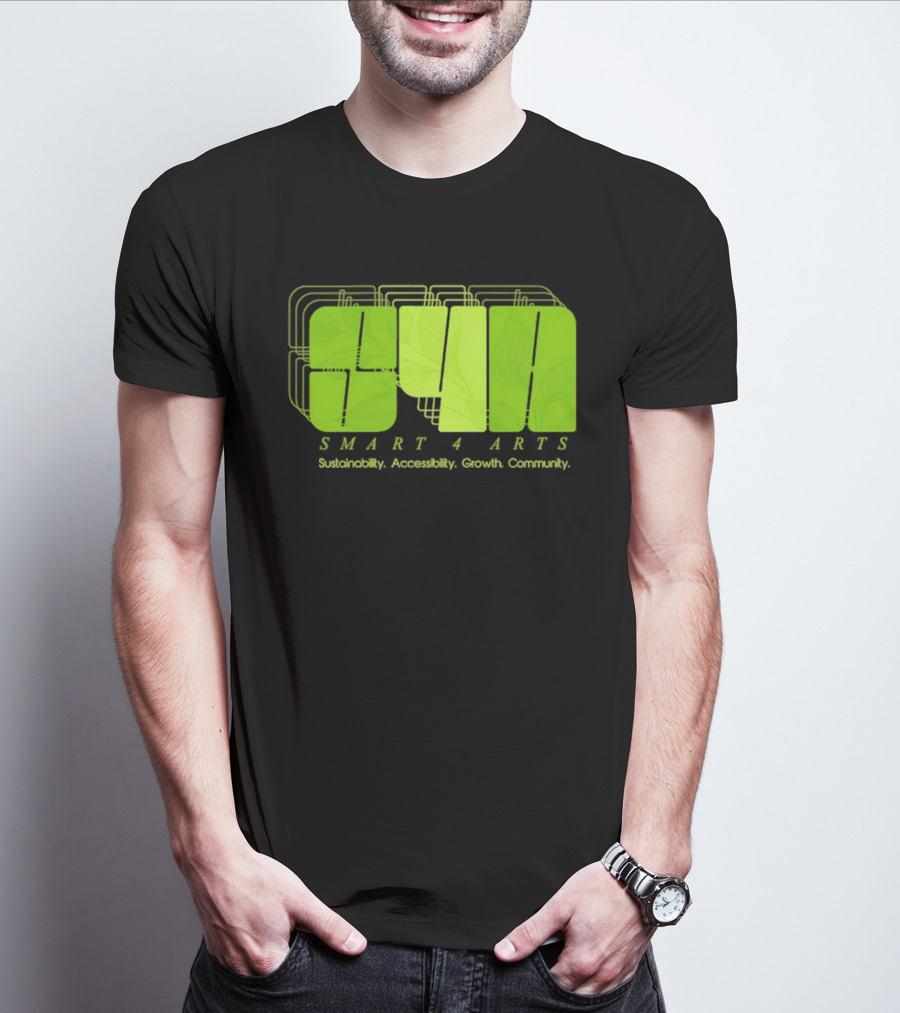 SMART 4 ARTS Sustainability Accessibility Growth Community Leaf T-Shirt
