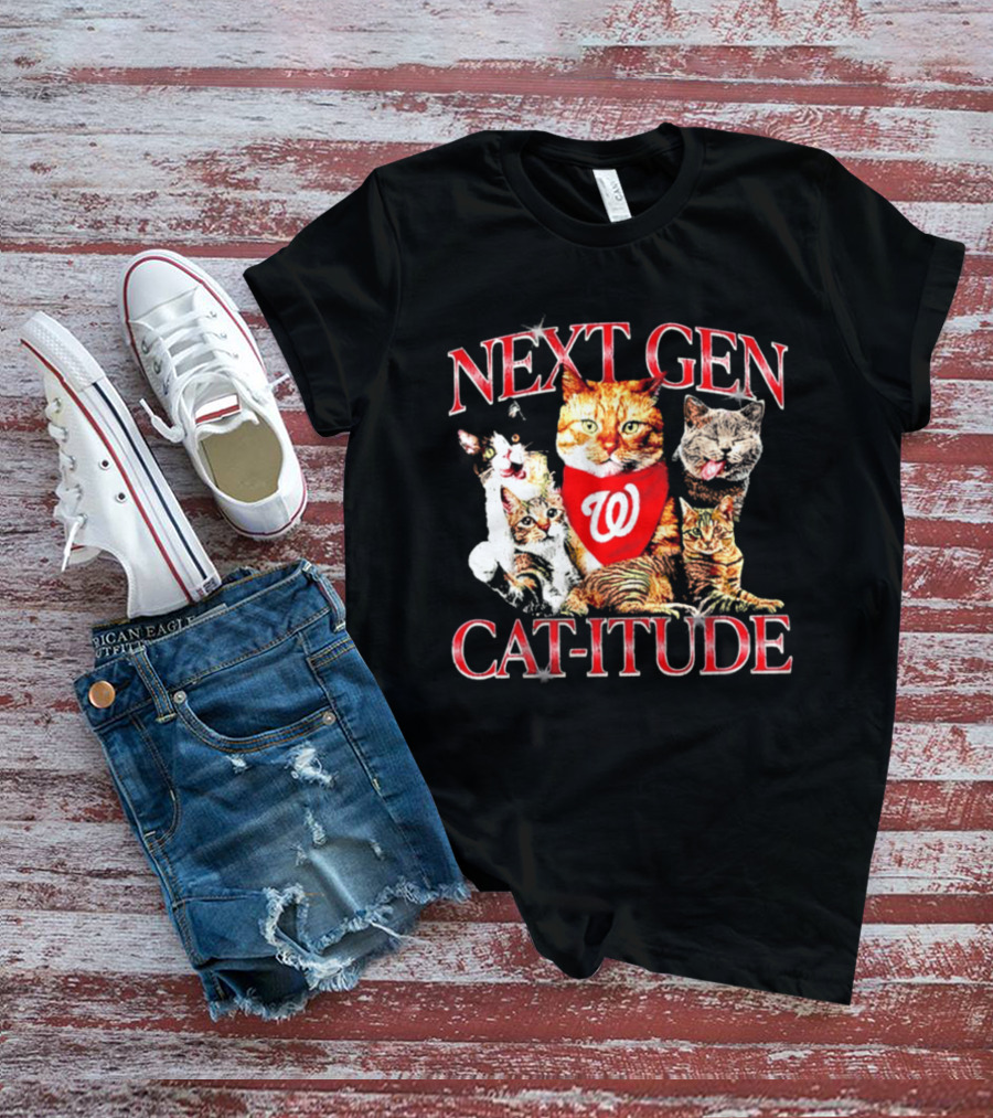 Washington Nationals Next Gen Cat Itude Caturday T-Shirt