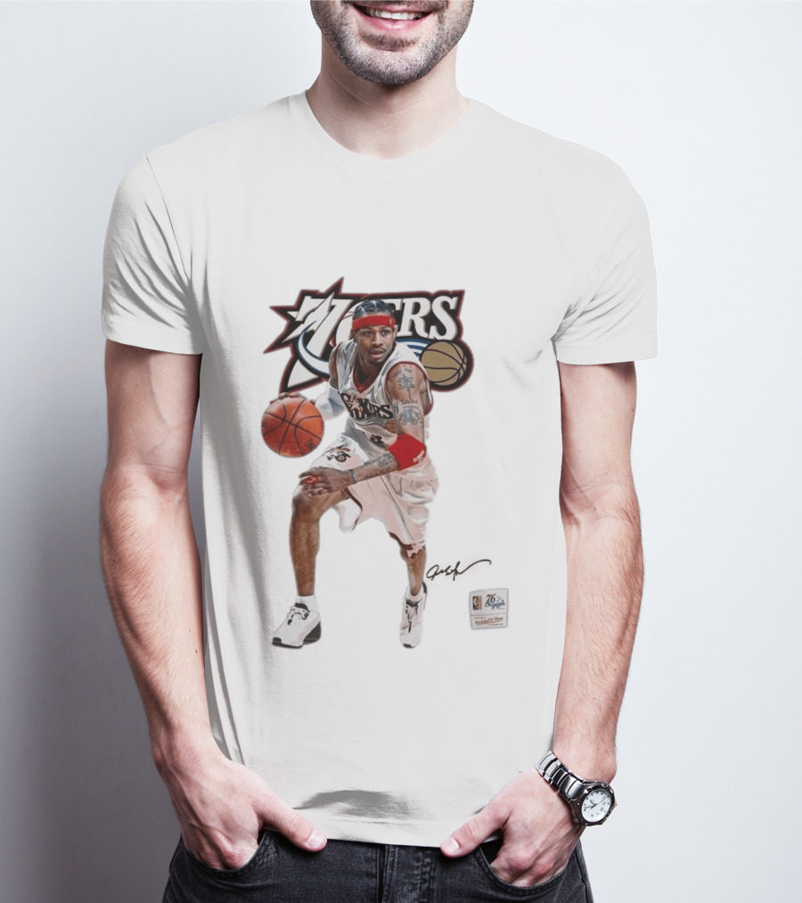 Allen Iverson Philadelphia 76ers Legendary Playmaker Basketball T-Shirt