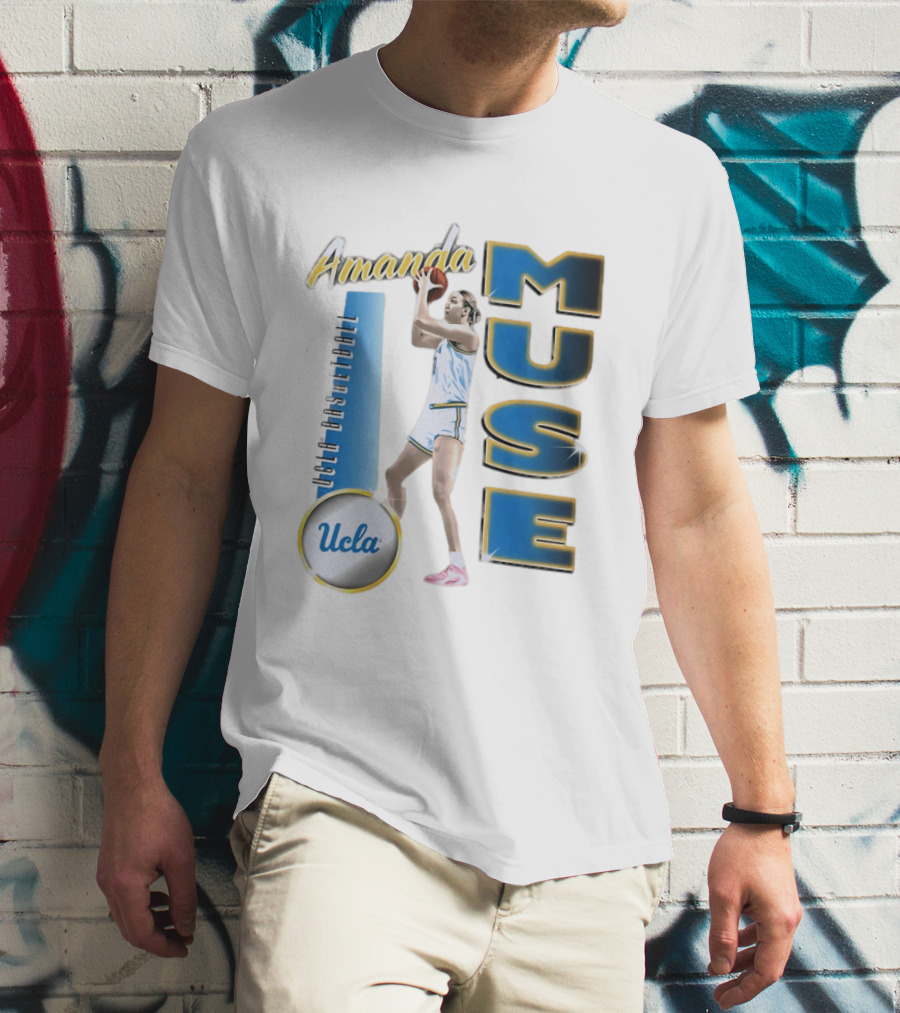 Amanda Muse UCLA Bruins Basketball Player Stylish Blue And Gold T-Shirt