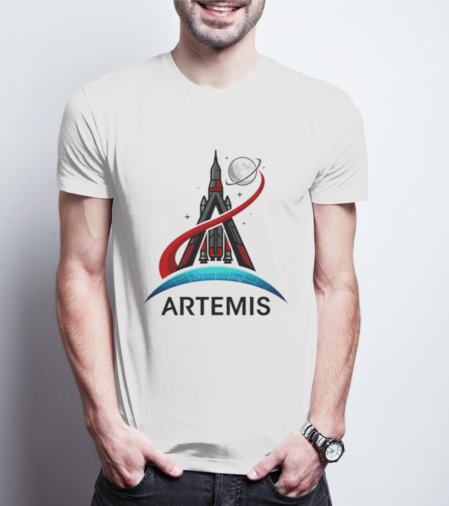 Artemis 2 Rocket Moon Mission Space Exploration T-Shirt