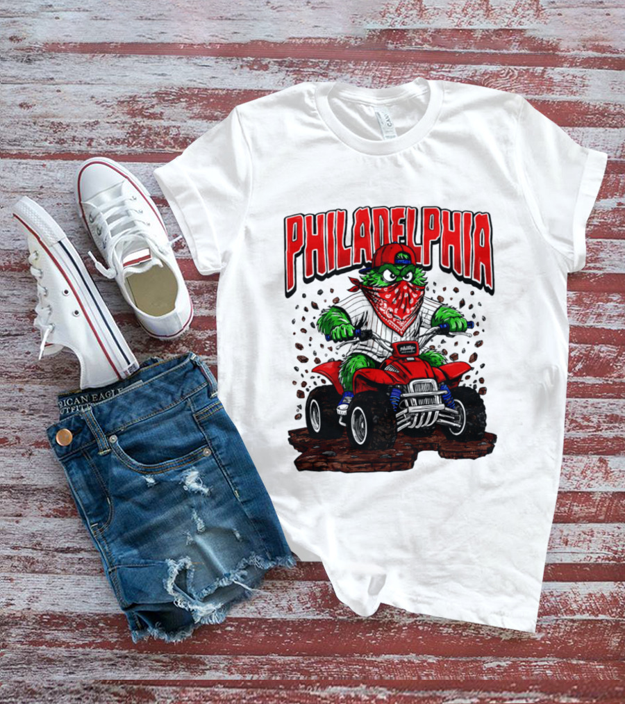 Philadelphia Phillies Born To Ride Phanatic ATV T-Shirt