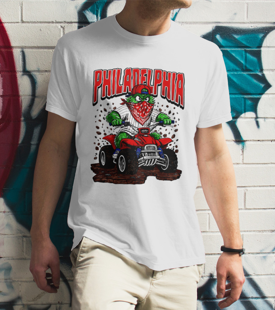 Philadelphia Phillies Born To Ride Phanatic ATV T-Shirt