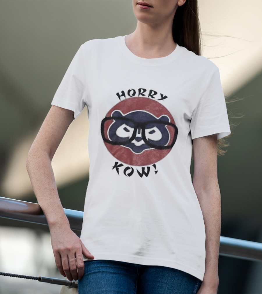 Chicago Cubs Horry Kow Glasses Bear T-Shirt