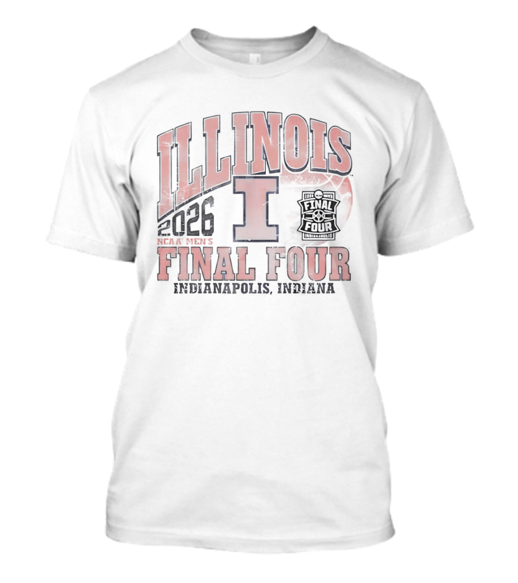 Illinois Fighting Illini 2026 NCAA Men's Basketball Final Four Indianapolis Indiana T-Shirt