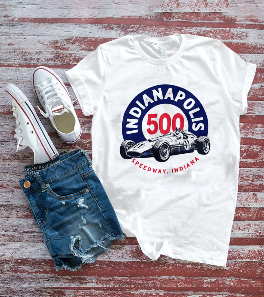 Indianapolis 500 Speedway Indiana Racing Car T-Shirt