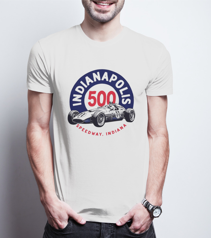 Indianapolis 500 Speedway Indiana Racing Car T-Shirt