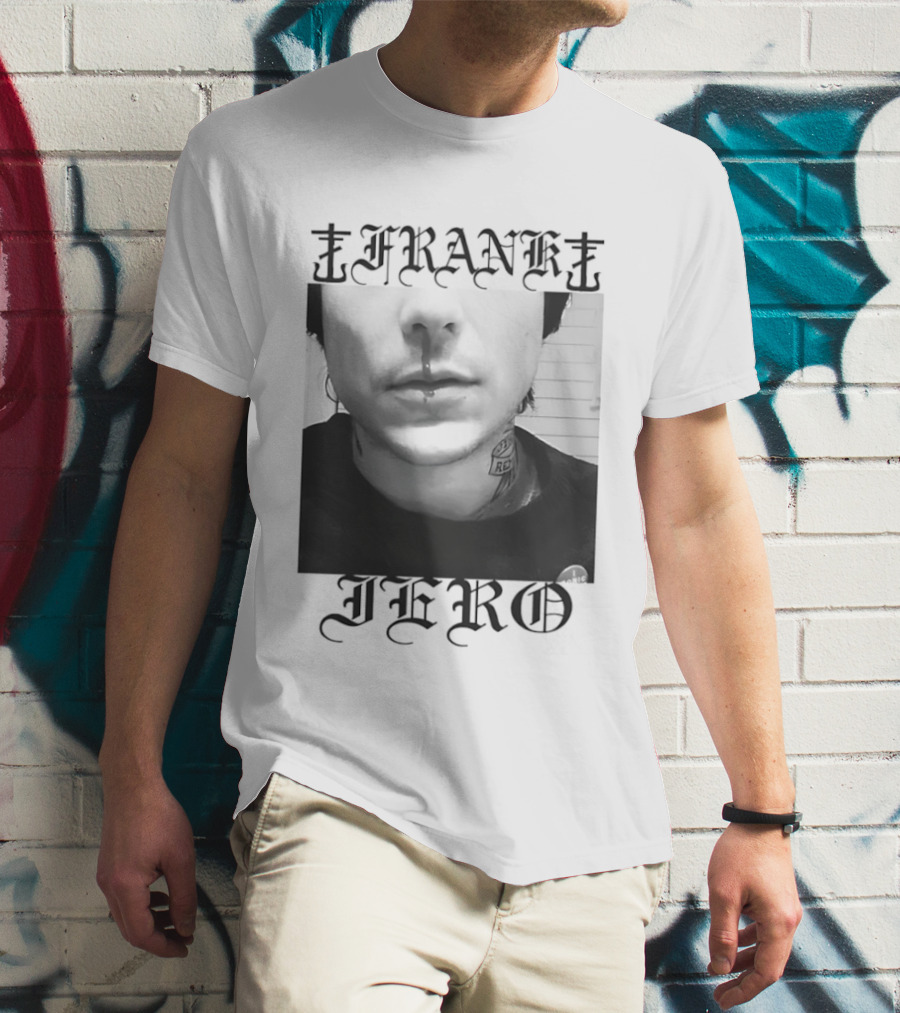 Frank Iero Nose Bleed Portrait Dark Gothic T-Shirt