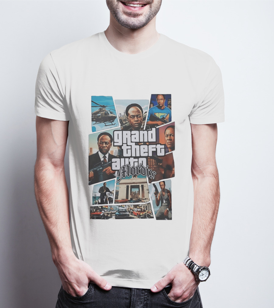 Grand Theft Auto Mordix Classic Crime Action Game T-Shirt