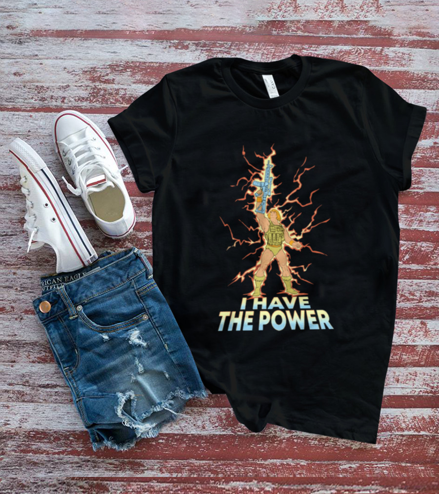 He Man I Have The Power Lightning Action Pose T-Shirt