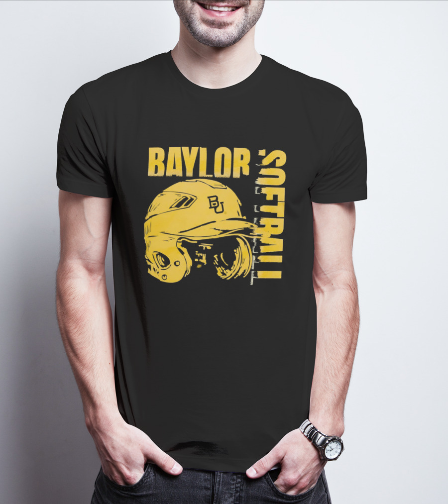Baylor Softball BU Helmet T-Shirt